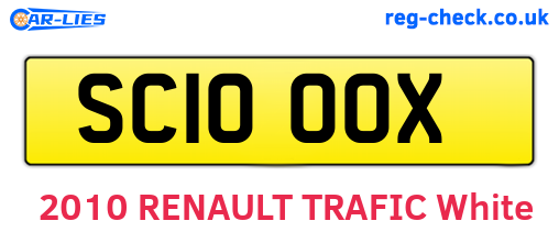 SC10OOX are the vehicle registration plates.