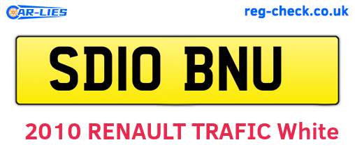 SD10BNU are the vehicle registration plates.