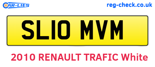 SL10MVM are the vehicle registration plates.