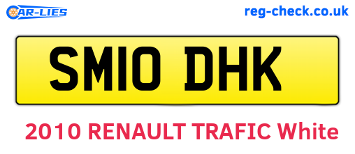 SM10DHK are the vehicle registration plates.
