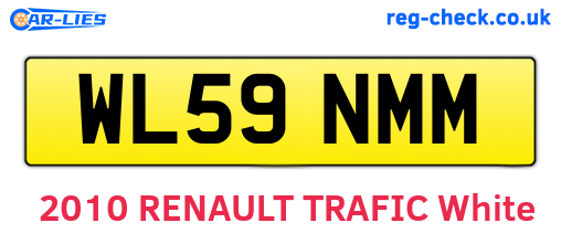 WL59NMM are the vehicle registration plates.