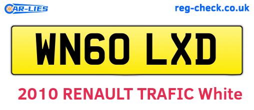 WN60LXD are the vehicle registration plates.
