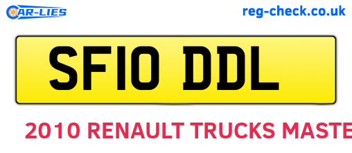 SF10DDL are the vehicle registration plates.