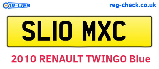 SL10MXC are the vehicle registration plates.