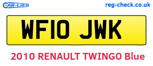 WF10JWK are the vehicle registration plates.