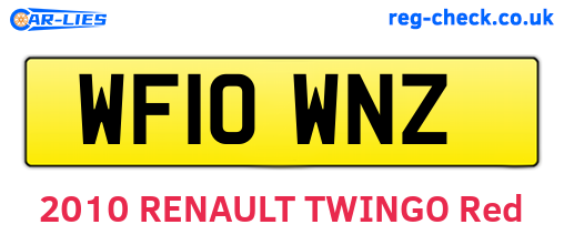 WF10WNZ are the vehicle registration plates.