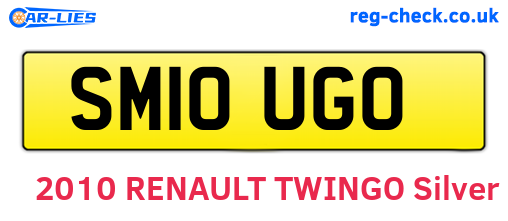 SM10UGO are the vehicle registration plates.