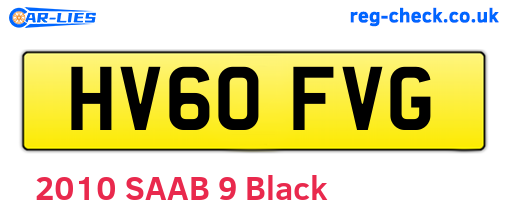 HV60FVG are the vehicle registration plates.