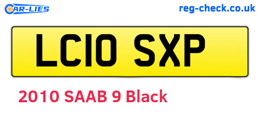 LC10SXP are the vehicle registration plates.