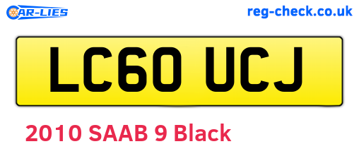 LC60UCJ are the vehicle registration plates.