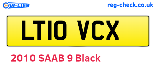 LT10VCX are the vehicle registration plates.