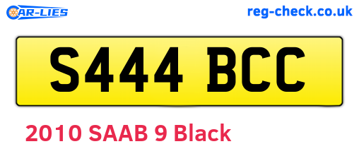 S444BCC are the vehicle registration plates.