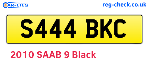 S444BKC are the vehicle registration plates.