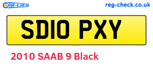SD10PXY are the vehicle registration plates.