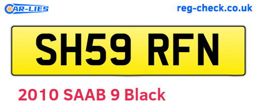SH59RFN are the vehicle registration plates.