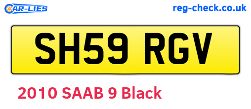 SH59RGV are the vehicle registration plates.
