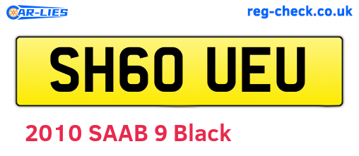 SH60UEU are the vehicle registration plates.
