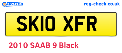 SK10XFR are the vehicle registration plates.