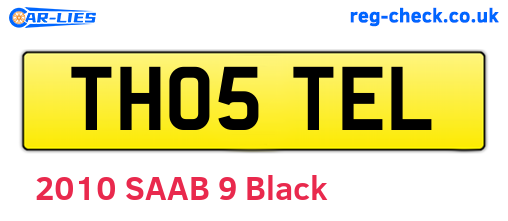 TH05TEL are the vehicle registration plates.