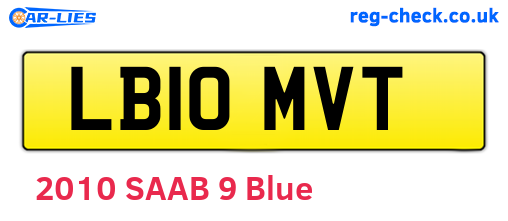 LB10MVT are the vehicle registration plates.