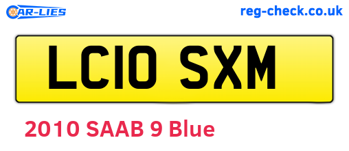 LC10SXM are the vehicle registration plates.