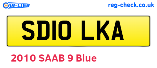 SD10LKA are the vehicle registration plates.