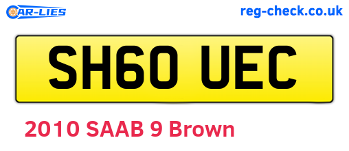 SH60UEC are the vehicle registration plates.