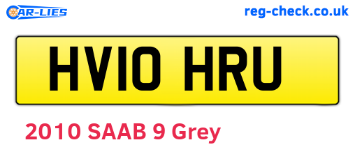 HV10HRU are the vehicle registration plates.