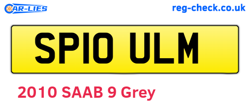SP10ULM are the vehicle registration plates.