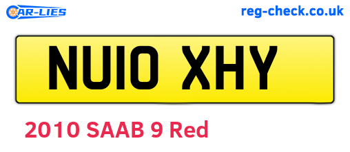 NU10XHY are the vehicle registration plates.