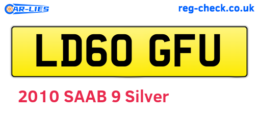 LD60GFU are the vehicle registration plates.