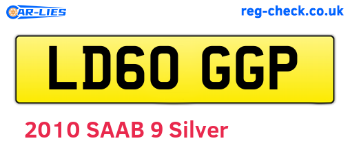 LD60GGP are the vehicle registration plates.