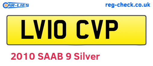 LV10CVP are the vehicle registration plates.