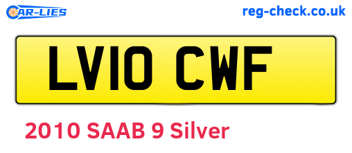 LV10CWF are the vehicle registration plates.