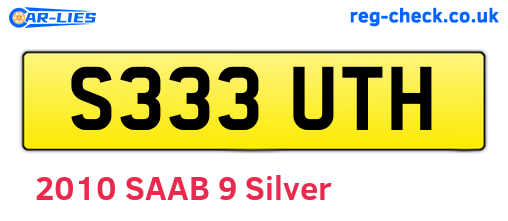 S333UTH are the vehicle registration plates.