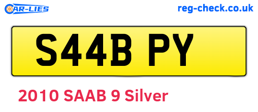 S44BPY are the vehicle registration plates.