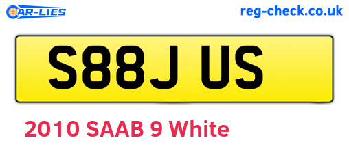 S88JUS are the vehicle registration plates.