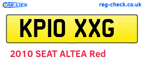 KP10XXG are the vehicle registration plates.