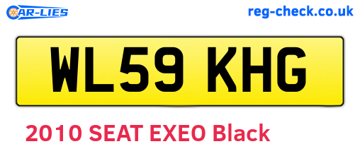 WL59KHG are the vehicle registration plates.