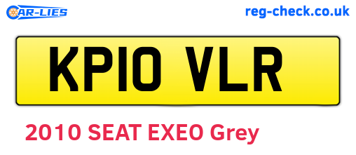 KP10VLR are the vehicle registration plates.