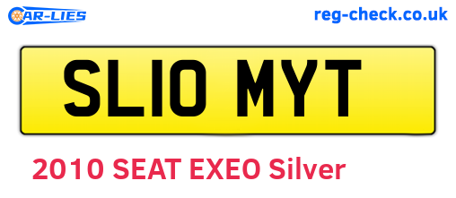 SL10MYT are the vehicle registration plates.