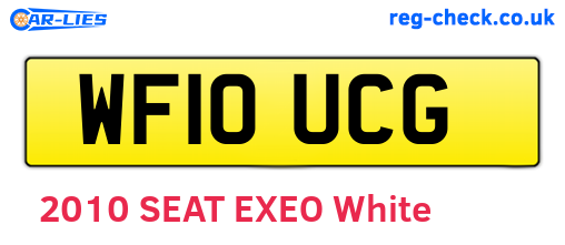 WF10UCG are the vehicle registration plates.
