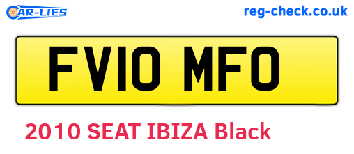 FV10MFO are the vehicle registration plates.