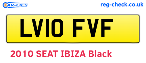 LV10FVF are the vehicle registration plates.