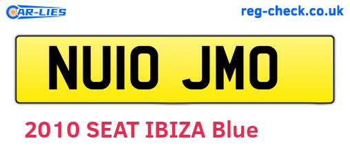 NU10JMO are the vehicle registration plates.