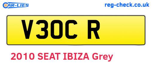 V3OCR are the vehicle registration plates.