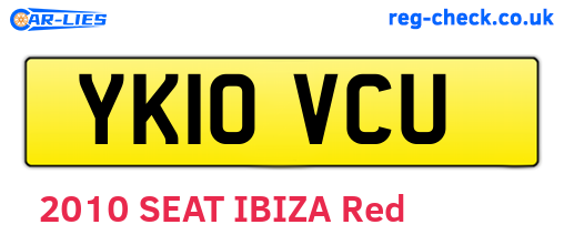 YK10VCU are the vehicle registration plates.