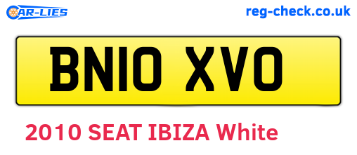 BN10XVO are the vehicle registration plates.