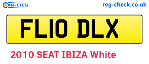 FL10DLX are the vehicle registration plates.