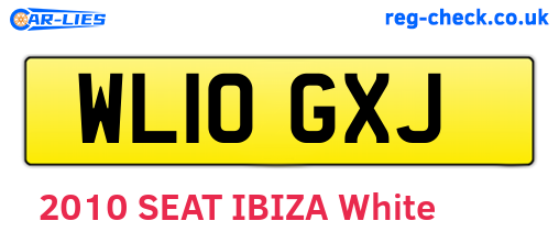 WL10GXJ are the vehicle registration plates.